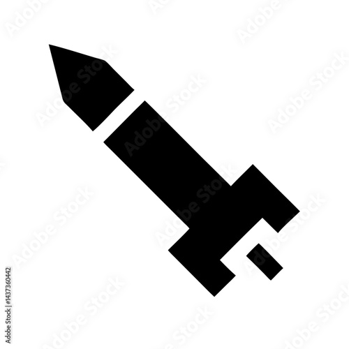 Missile Weapon Launch System Icon Design