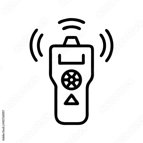 Radiation Detection Device Equipment Icon Design