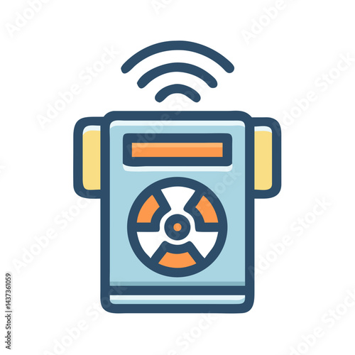 Radiation Detection Device Equipment Icon Design