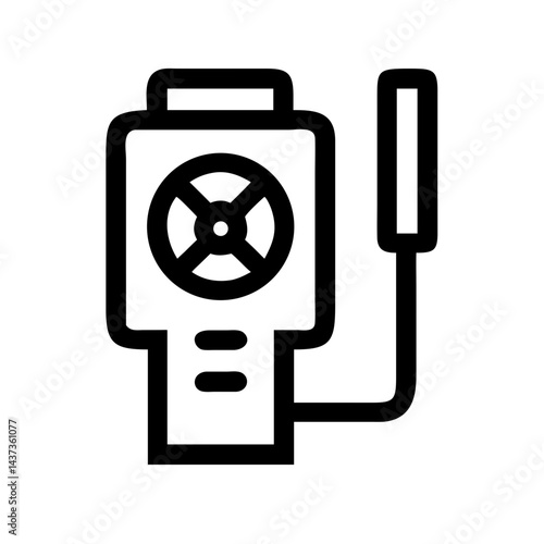 Radiation Detection Device Equipment Icon Design