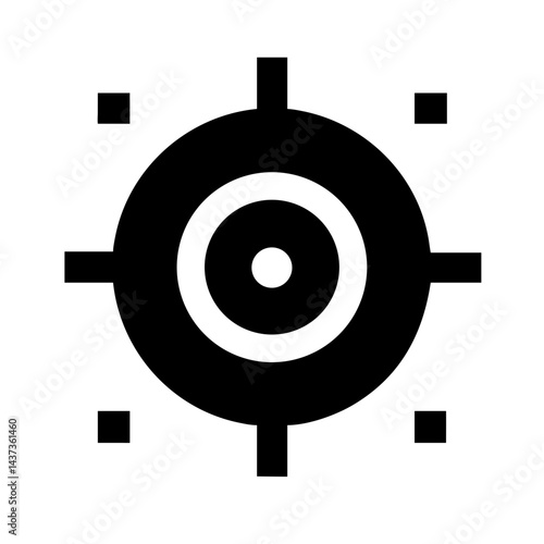 Shooting Range Target Practice Icon Design