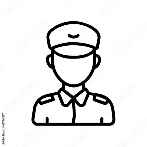 Soldier Portrait Avatar Character Icon Design