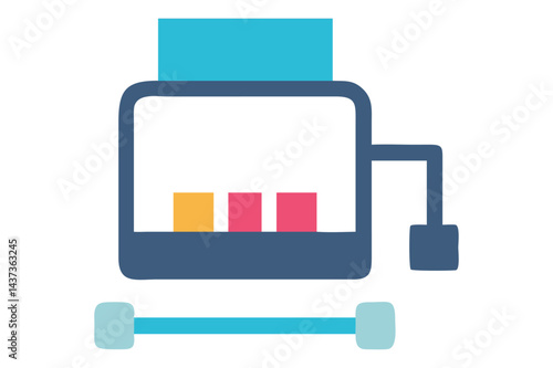 Colorful Vending Machine Vector Illustration for Graphic Design