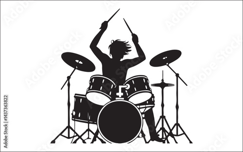 drummer playing drums music 