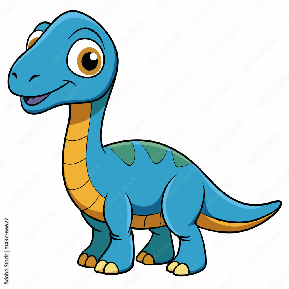 Cute Parasaurolophus Dinosaur Cartoon isolated on white background
Cute Parasaurolophus Dinosaur Cartoon isolated on white background