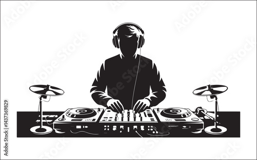 dj in action music 