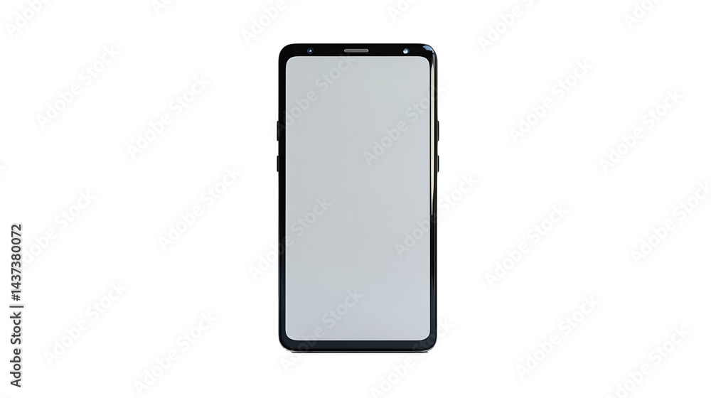 Blank Smartphone Screen Mockup On Transparent Background, PNG Blank Smartphone Screen Mockup On Transparent Background, PNG