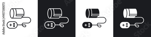 Sphygmomanometer icon sign and symbol vector design