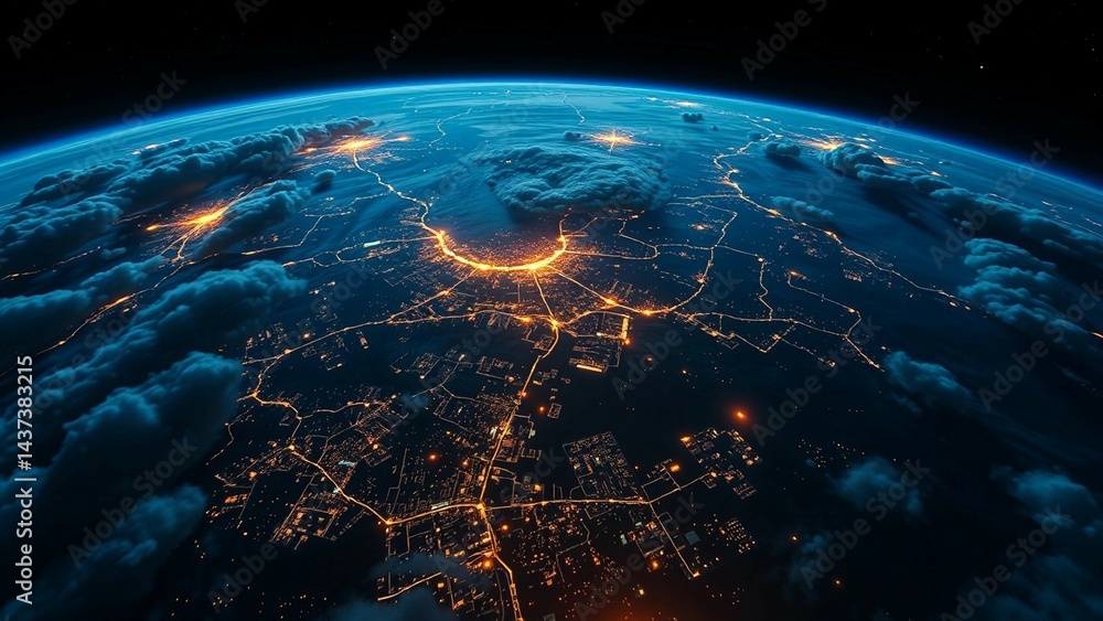 Obraz premium planet earth with space