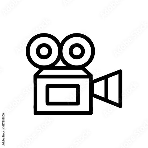 Film Projector Outline SVG Design