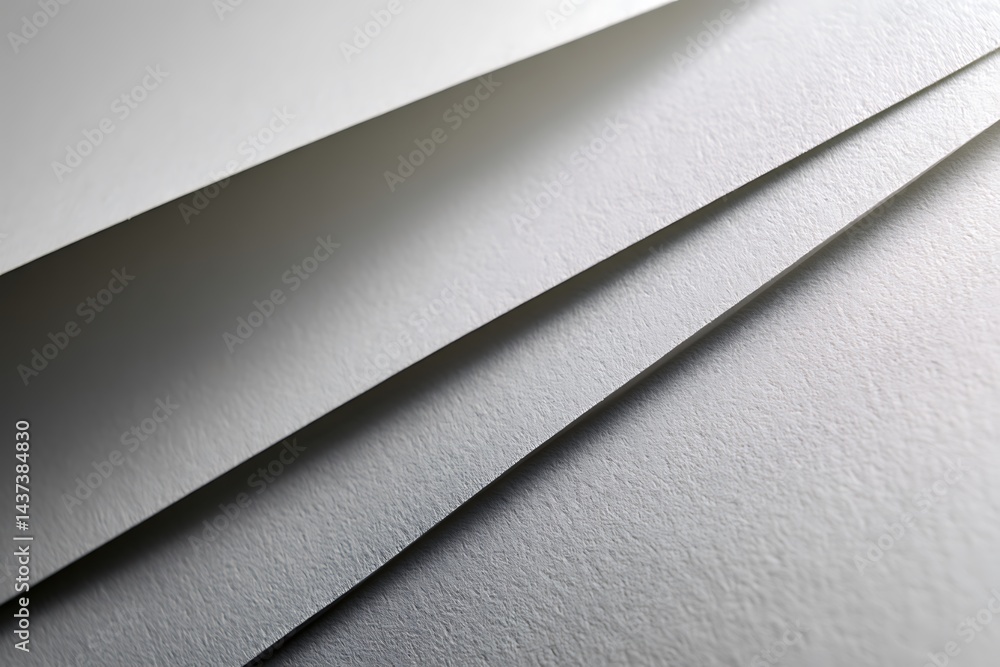 Abstract Composition Of Folded White Paper Sheets In Diagonal Arrangement Abstract Composition Of Folded White Paper Sheets In Diagonal Arrangement