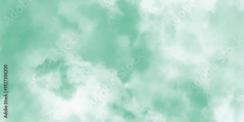Abstract background resembling a cloudy texture must be soft and smoky.light green and dim green color.  wallpaper and texture Dark grunge green concrete. Dark blue horror scary background