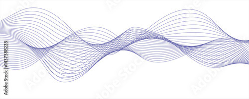 Abstract porple color gradient wave lines with twisted curve lines and blend effect  3D Futuristic tech background with Curved wavy line. Seamless wave pattern glowing science flowing Futuristic.