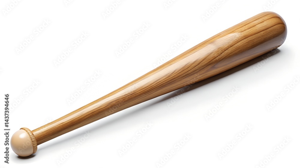 Obraz premium Classic Wooden Baseball Bat