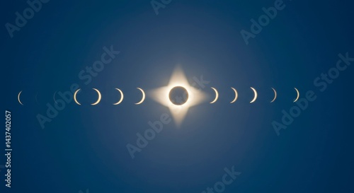 Solar eclipse, multiple phases