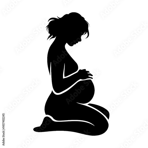 doula 1.svg Silhouette Vector SVG Design