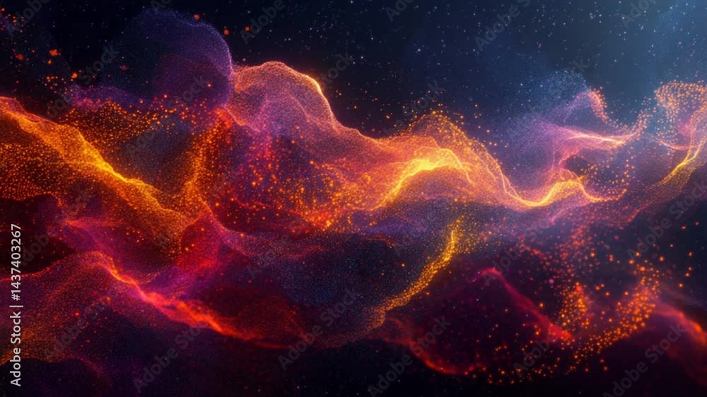 Ethereal abstract flowing particles background animation with stunning visuals, perfect for any project Ethereal abstract flowing particles background animation with stunning visuals, perfect for any project