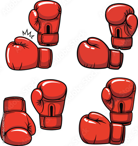 Boxing Gloves Vector vector illustration