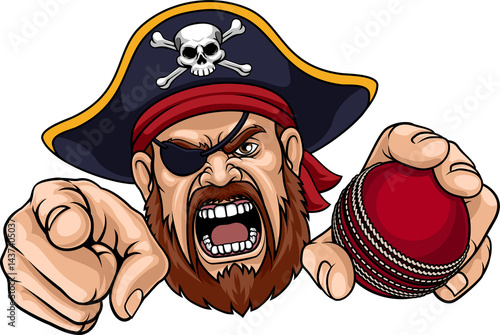 Pirate Cricket Ball Sport T...