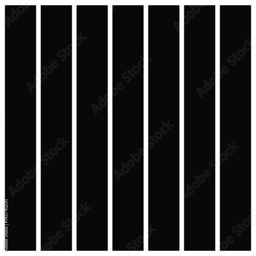 Black fill, no stroke. Square divided in 36 parts, into ninths. 6x6 grid. Isolated  illustration, white background. Asset for overlay, montage, collage, presentation. Business concept. EPS 20 . 