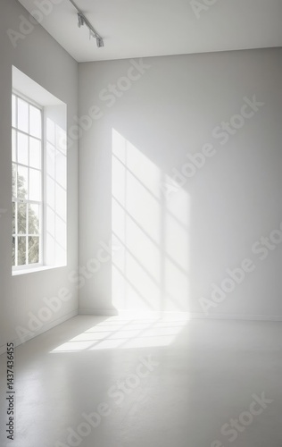 Wallpaper Mural Bright, airy white room featuring expansive floor-to-ceiling windows that flood the space with warm sunlight, creating a serene and inviting atmosphere. Torontodigital.ca