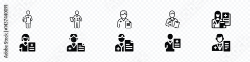 Administration Icon Set – Hospital Administrator and Office Management Symbols, administration icon, a hospital administrator icon