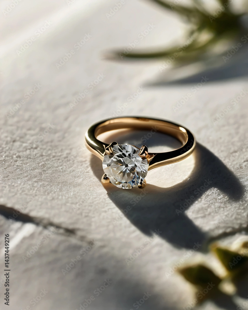 Diamond-studded wedding ring in a classic design. Diamond-studded wedding ring in a classic design.