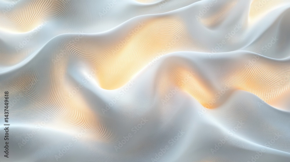 Obraz premium Abstract flowing fabric with soft light