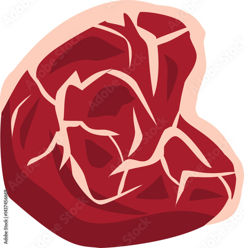 Raw meats. Qurban meat slice.