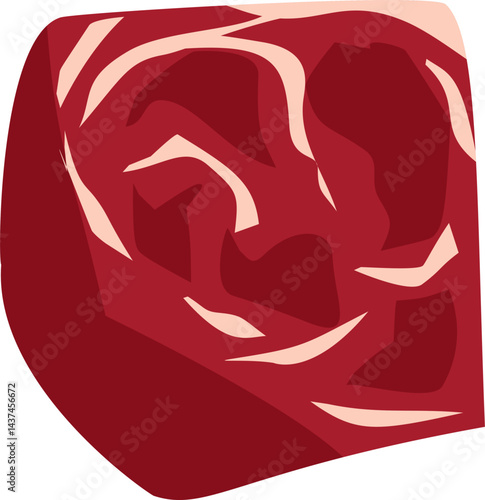 Raw meats. Qurban meat slice.