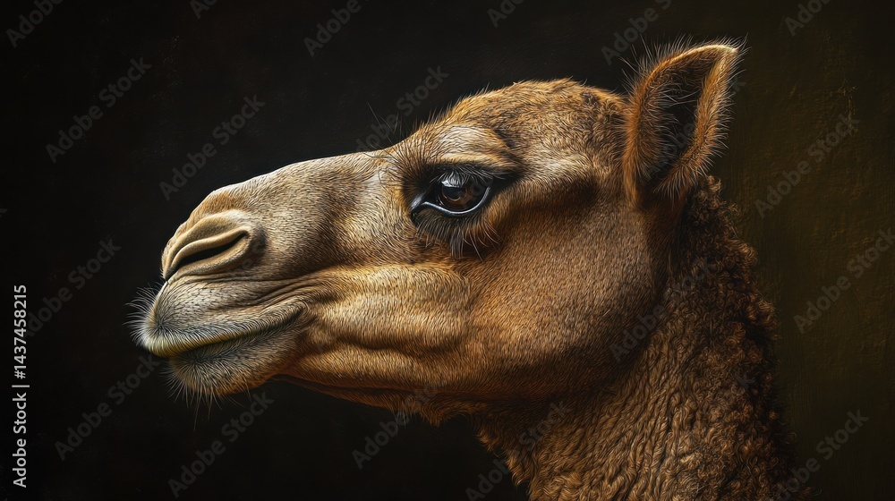 Obraz premium Close-up camel portrait