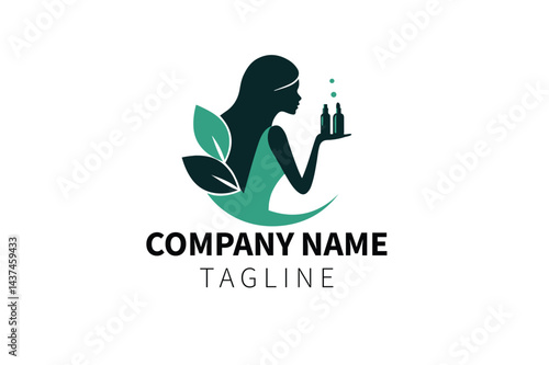 Skincare concept logo design, Beauty logo