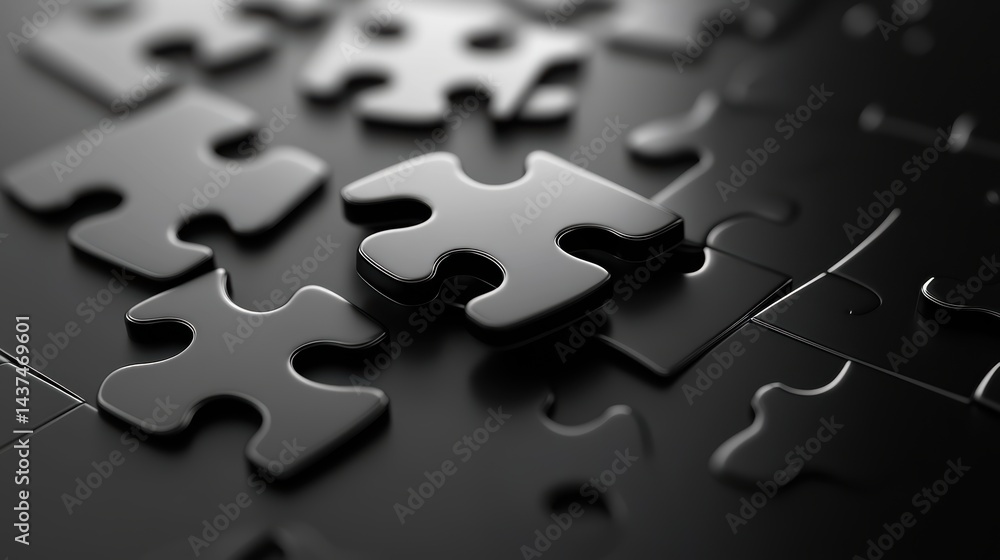 Fototapeta premium Puzzle. Business strategy, success solution, jigsaw games symbol. Idea metaphor. Creative idea, connection, challenge, partnership, teamwork, match