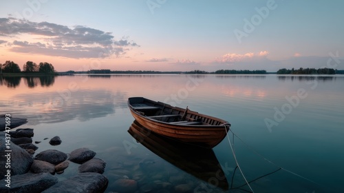 Tranquil Sunrise on a Serene Lake