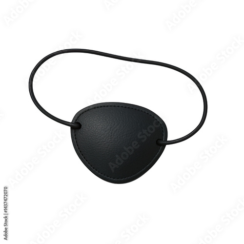 Wallpaper Mural Black Leather Eye Patch Isolated on Transparent Background, Generative AI Torontodigital.ca