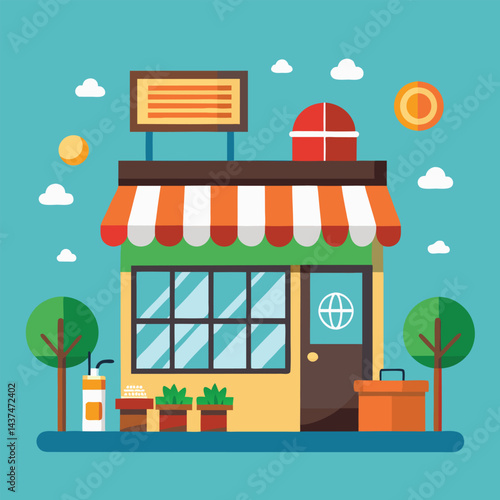 Simple Shop Illustration
