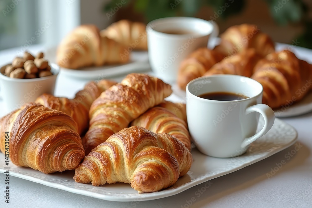 Coffee & Croissant Breakfast Arrangement Coffee & Croissant Breakfast Arrangement