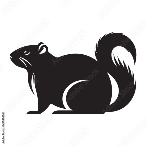 Refined agouti silhouette vector perfect for professional logo creation – agouti silhouette – agouti vector – agouti illustration – silhouette of agouti

