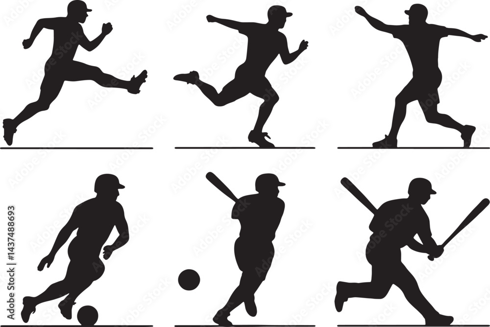 Fototapeta premium vector silhouettes of people