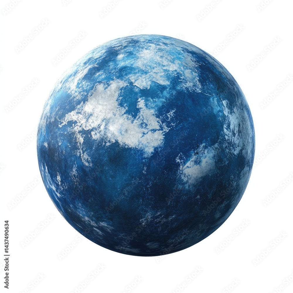 Celestial sphere, blue planet Celestial sphere, blue planet