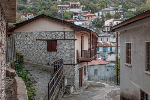 Moutoullas, a small mountain village at an elevation of 800 meters, located on the slopes of Marathasa Valley in the Troodos Mountains, near Kalopanayiotis Village in Nicosia District, Cyprus