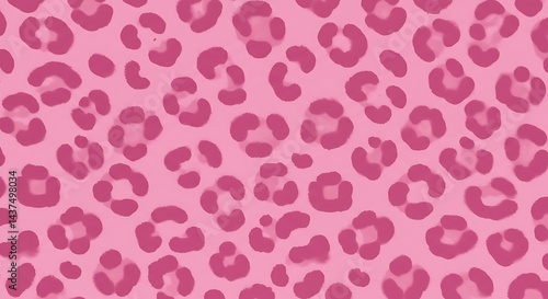 Wallpaper Mural Pink Leopard Print Pattern Design with Animal Spots for Textiles Torontodigital.ca