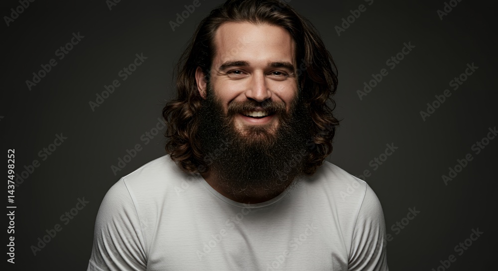 Portrait of a Happy Bearded Man Portrait of a Happy Bearded Man