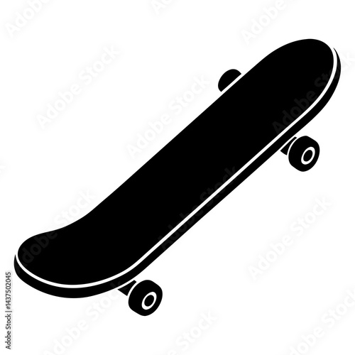 skateboard isolated on white