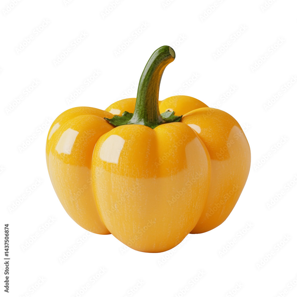 color fresh bell pepper isolated on white color fresh bell pepper isolated on white
