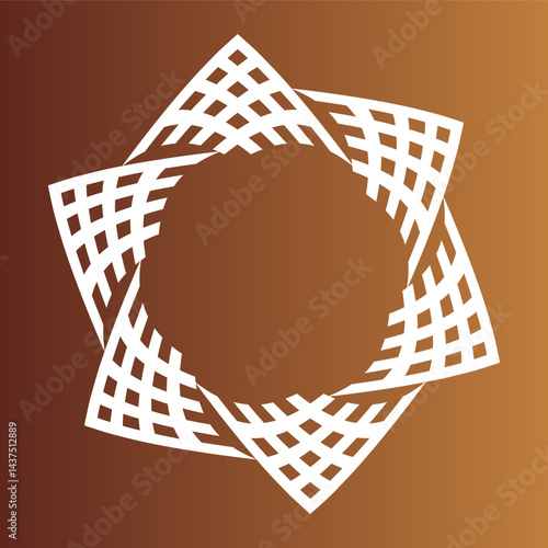 abstract geometric symmetrical design about energy an circularity