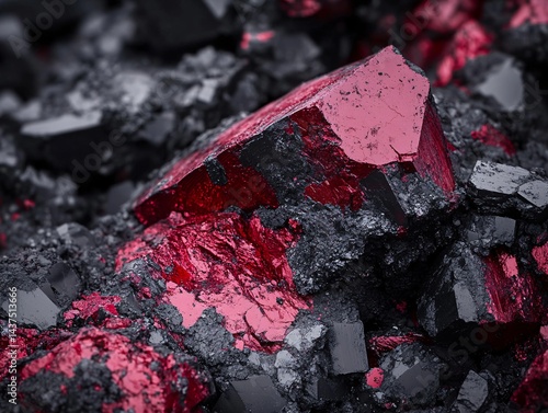 Exploring the beauty of vanadium ore mine site mineral photography industrial environment close-up view geological concept