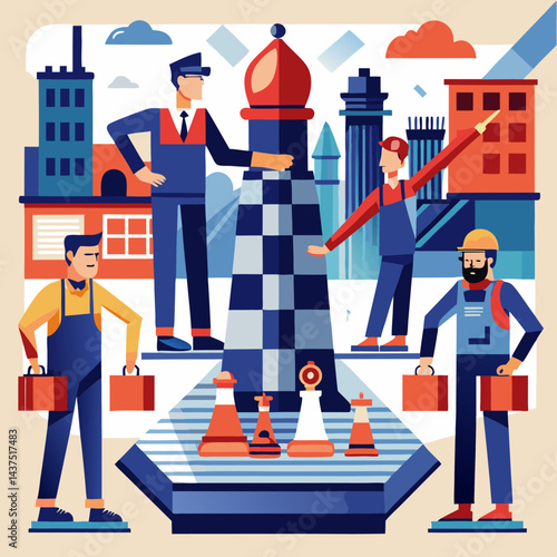 Building the future, piece by piece, a strategic construction team