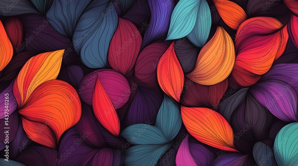Colorful Autumn Leaves Pattern Texture Background Colorful Autumn Leaves Pattern Texture Background