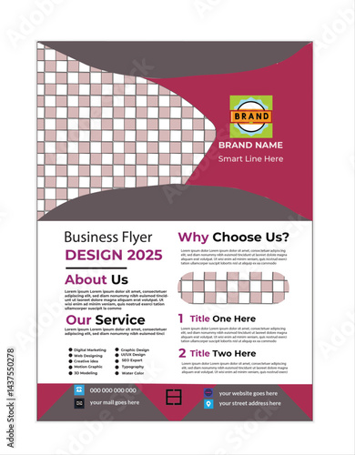 Modern Corporate Business Flyer Template – Professional, Clean, and Fully Editable Design